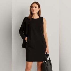 Vince – Little Black Sleeveless Shift Dress – Sz 12